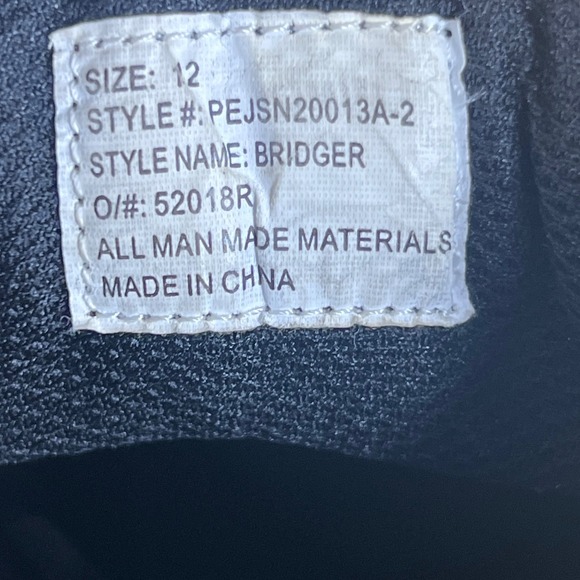 Men's Perry Ellis Black Ankle Boots Size 12 Lace Up Buckle Accent Casual - Picture 7 of 9